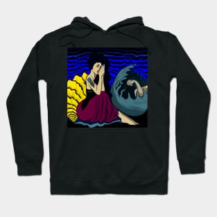 Painting of "Medusa in Venusian Light" in Henri Matisse Style Hoodie